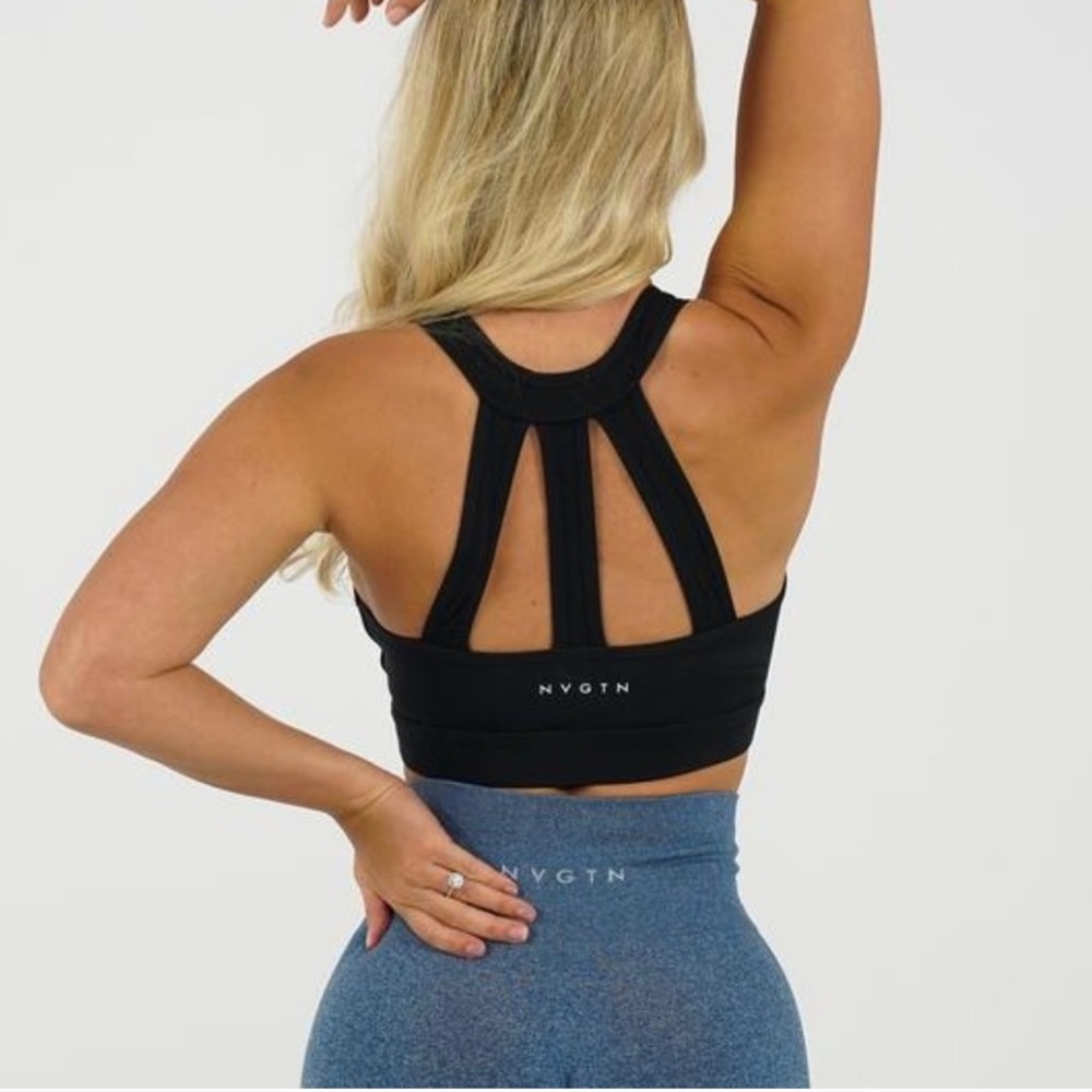 NVGTN Black Trio Sports Bra